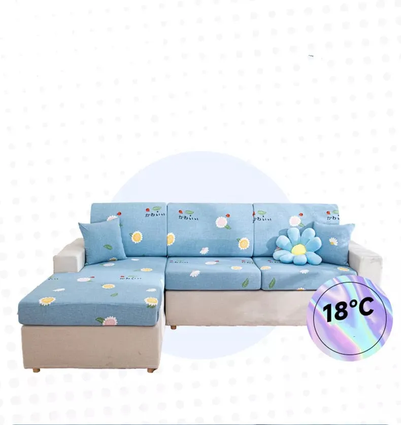 Sunmmer Cold Ice Sick waterproof cover 1/2/3/4 seats sofa slipcover Elasic funda para sofa customized sizes available Not sold by set