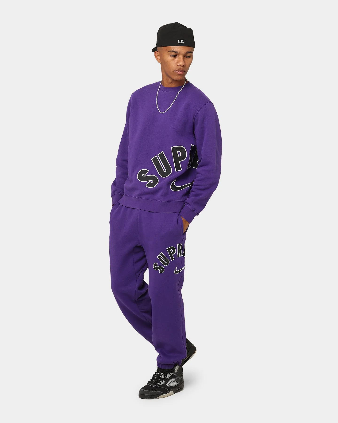 Supreme X Nike Arc Crewneck Purple