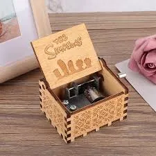 The Simpsons wooden handcrafted music box (Brown)
