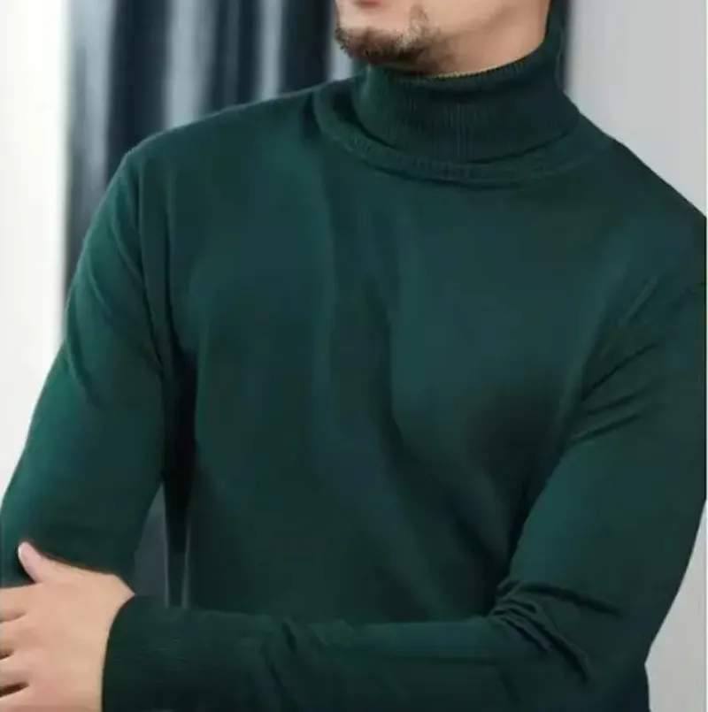 Turtleneck jumper men - Cosy turtleneck jumper in fine knit