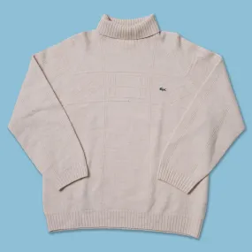 Vintage Lacoste Turtleneck Knit Sweater Medium / Large