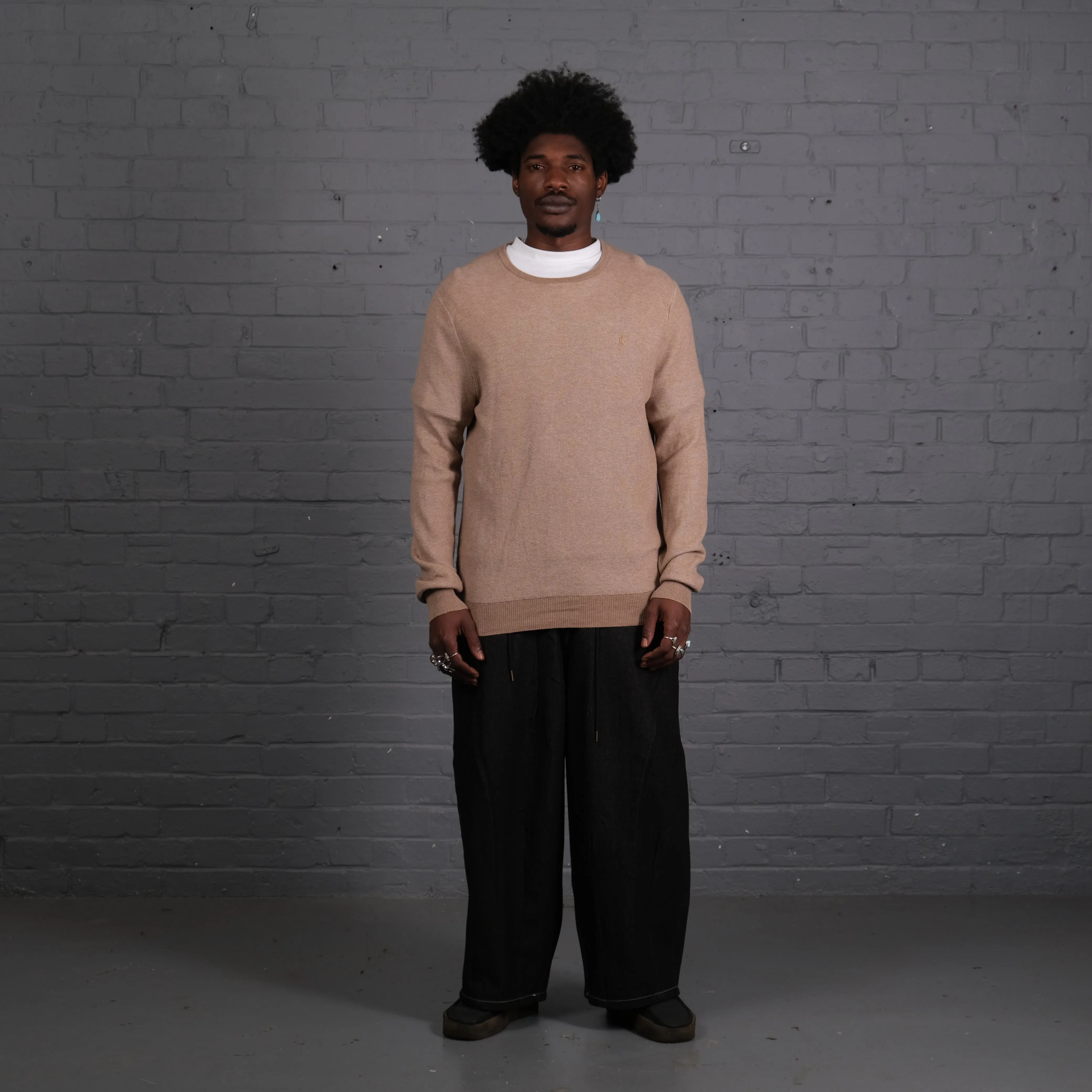 Vintage Ralph Lauren Knitted Crewneck in Beige