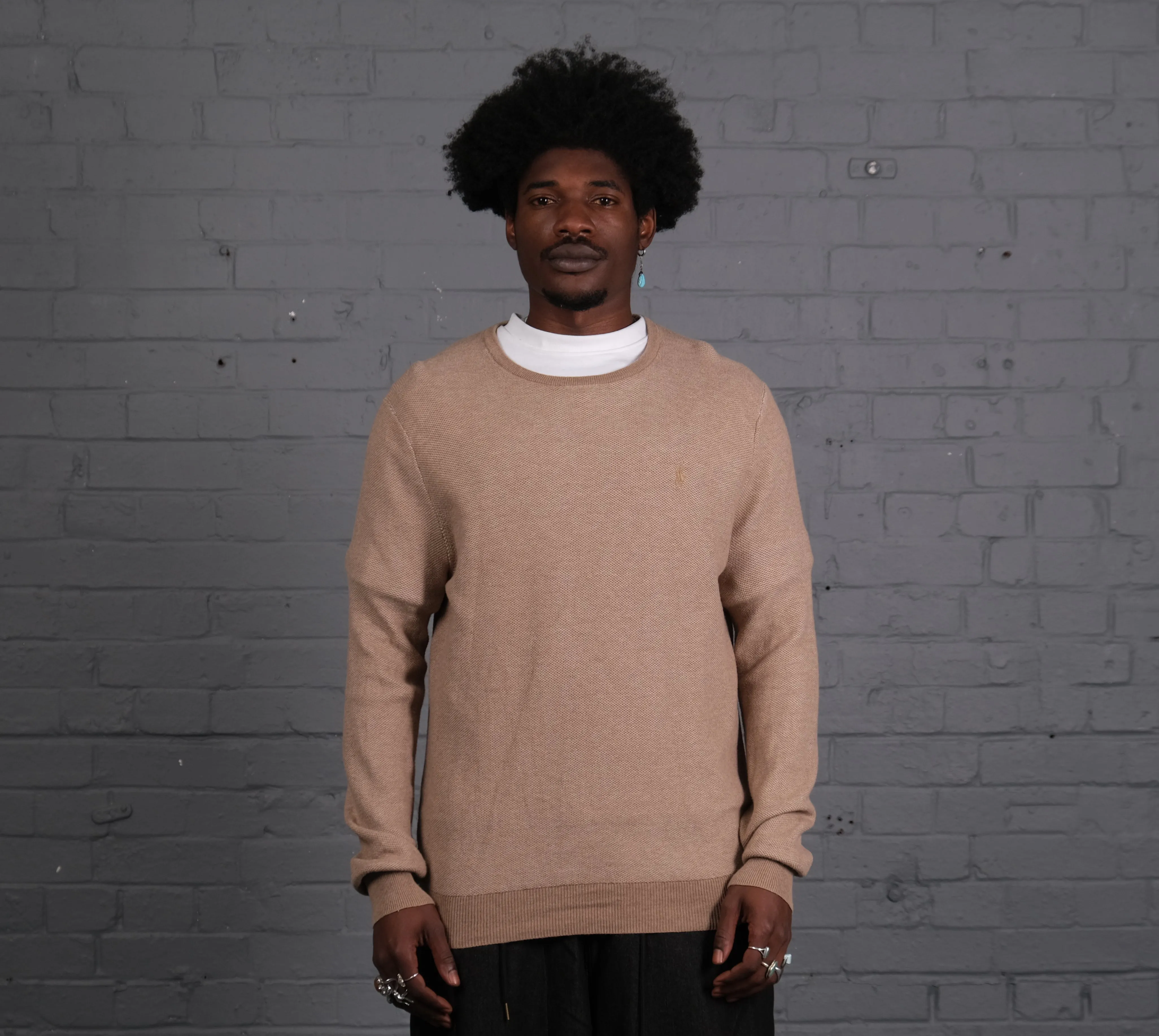 Vintage Ralph Lauren Knitted Crewneck in Beige