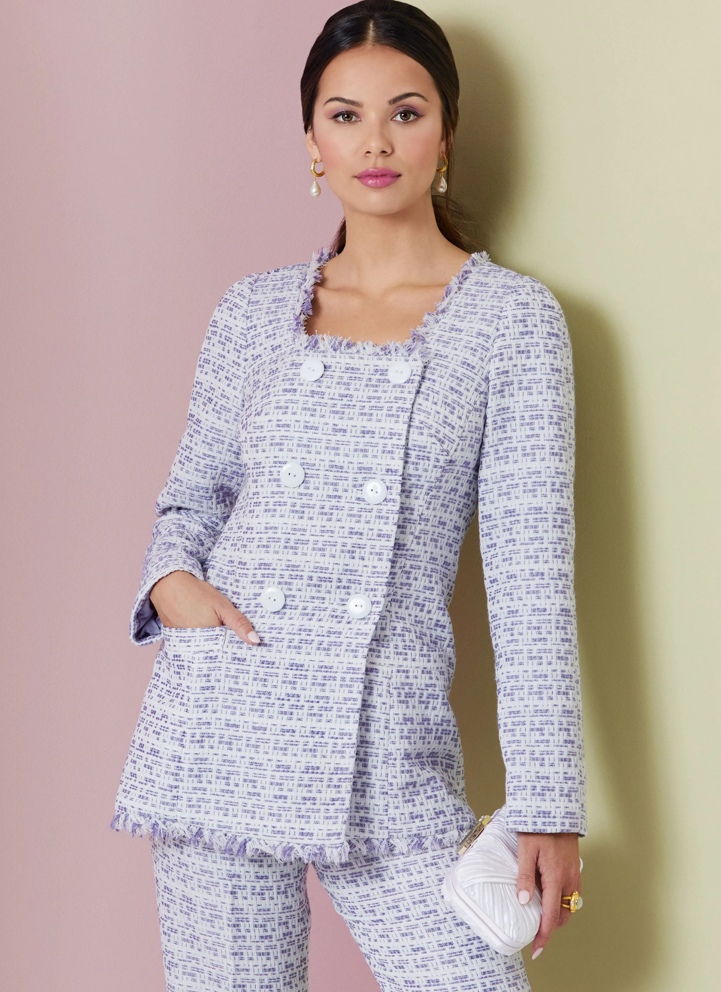 Vogue Sewing Pattern 2017 Skirt Suit / Trouser Suit Pattern