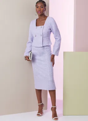 Vogue Sewing Pattern 2017 Skirt Suit / Trouser Suit Pattern