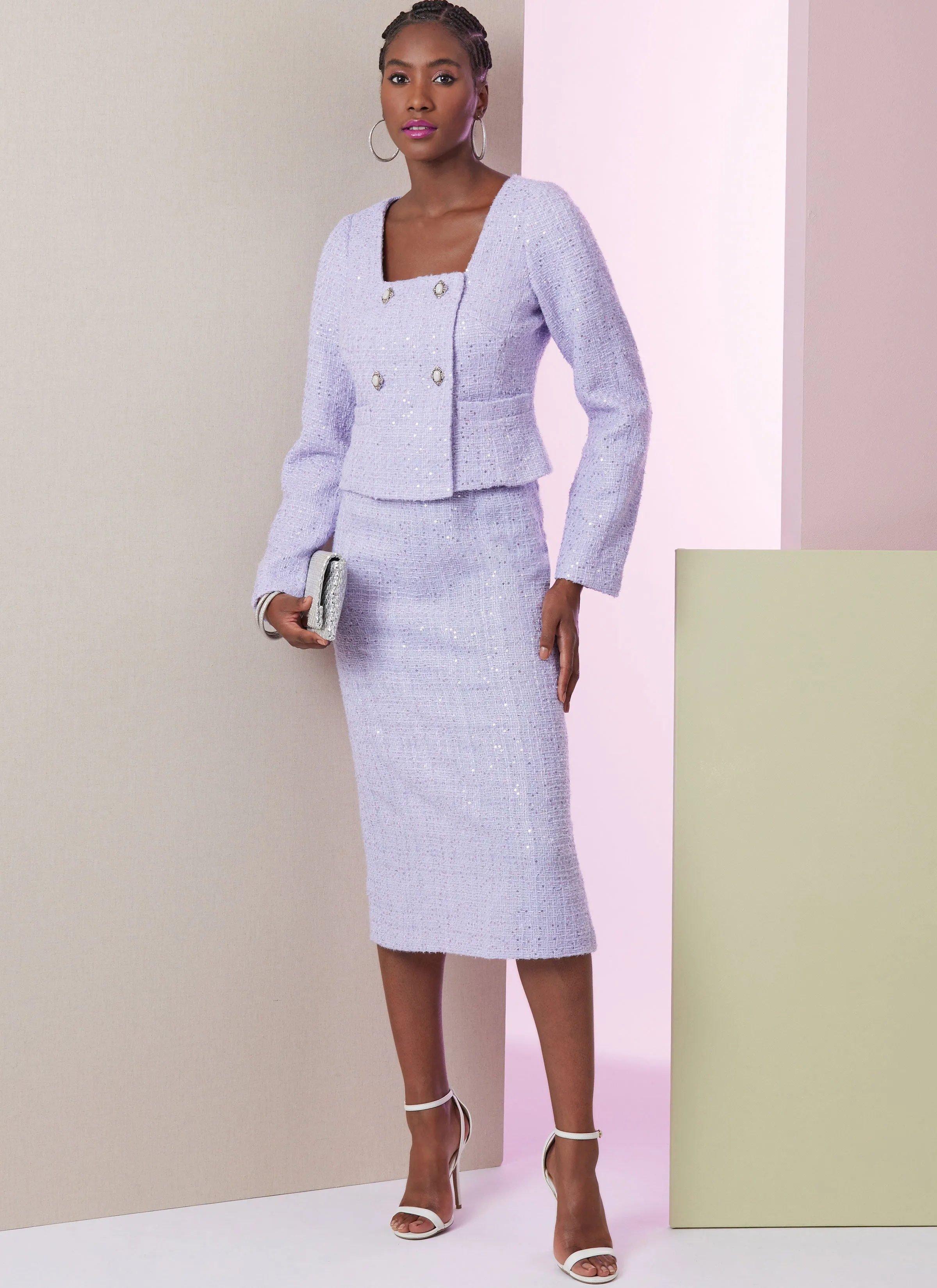 Vogue Sewing Pattern 2017 Skirt Suit / Trouser Suit Pattern