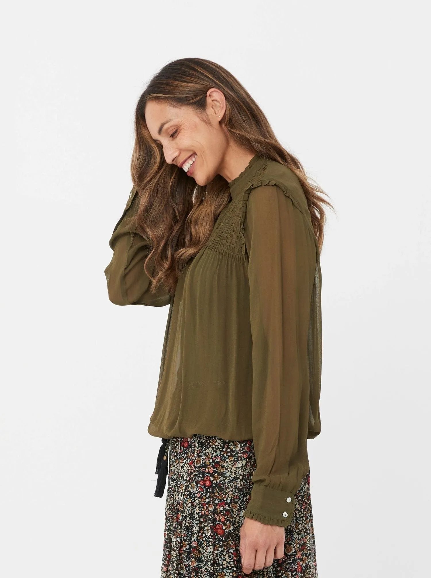 Women Winter Top, Long Sleeves Top, Fashion Casual Top Green Eva Top