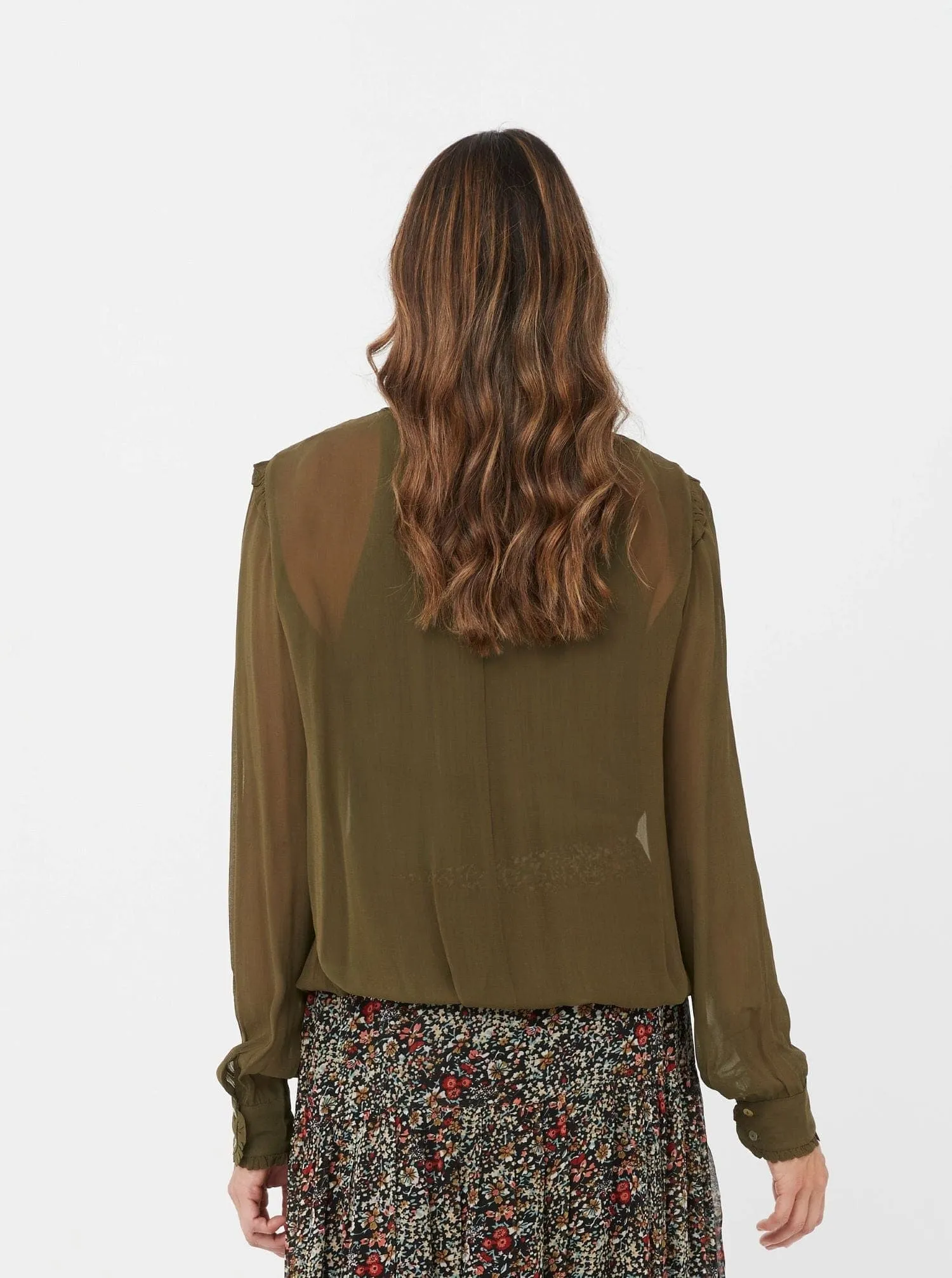 Women Winter Top, Long Sleeves Top, Fashion Casual Top Green Eva Top