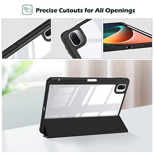 Xiaomi Pad 5/ Pad 5 Pro 11" Transparent Hard Back Case with Pen Holder | ProCase
