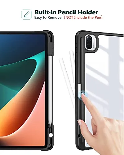 Xiaomi Pad 5/ Pad 5 Pro 11" Transparent Hard Back Case with Pen Holder | ProCase