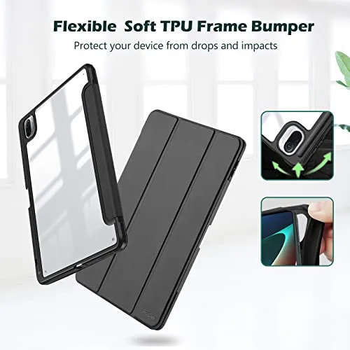 Xiaomi Pad 5/ Pad 5 Pro 11" Transparent Hard Back Case with Pen Holder | ProCase