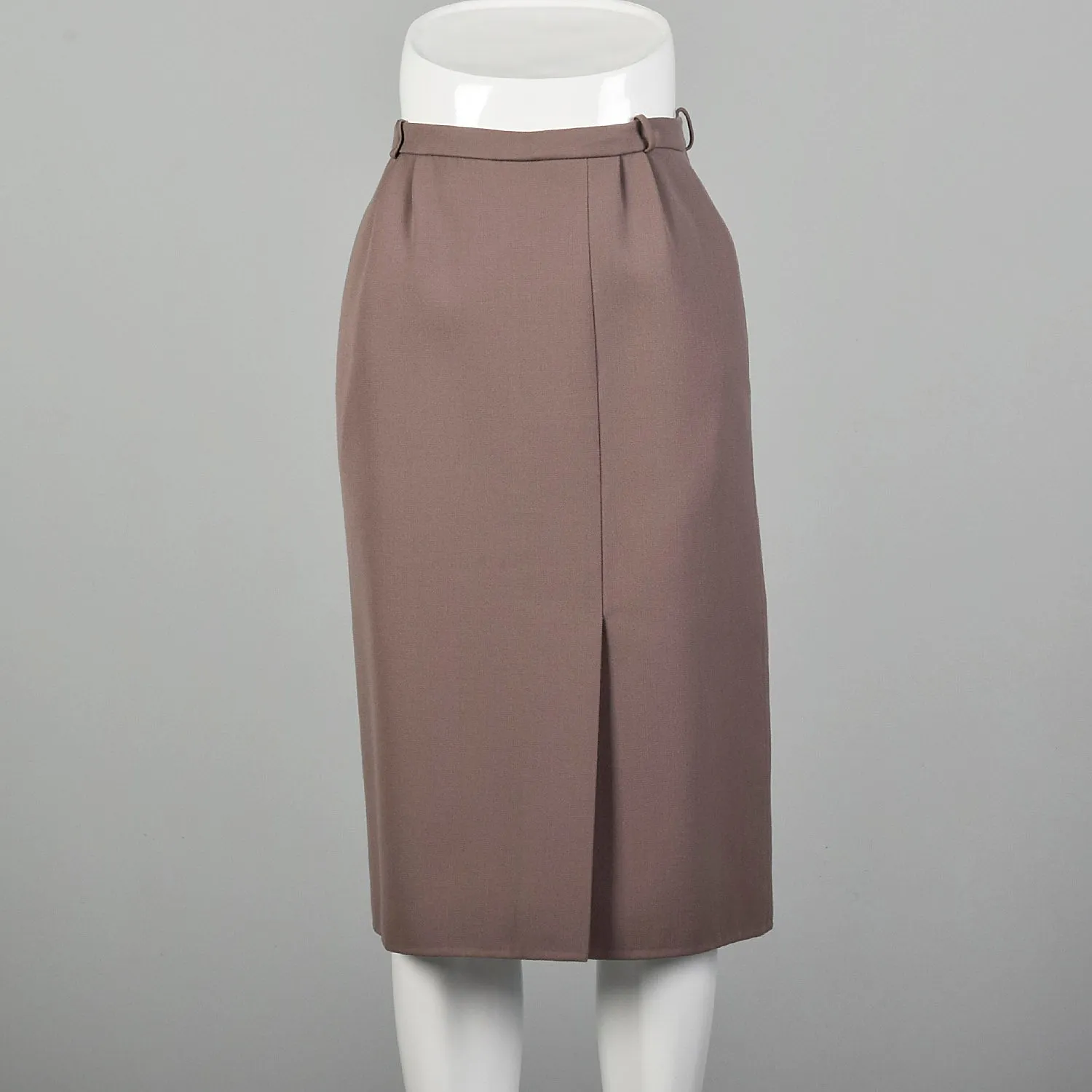 XS 1950s Taupe Pencil Skirt