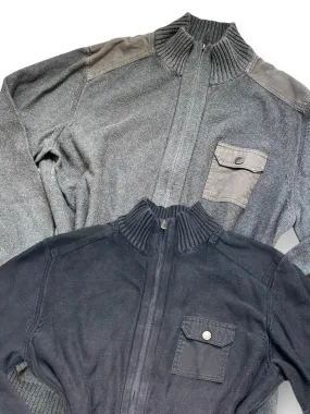 Zip up crewneck pocket jumper (XL)